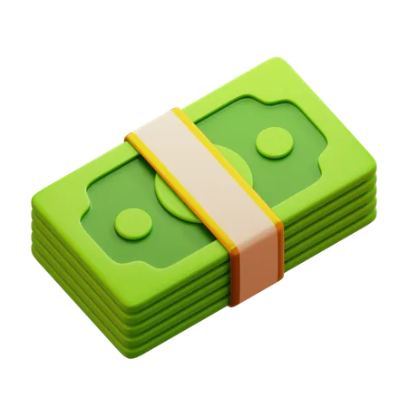 お金の束  3D Icon