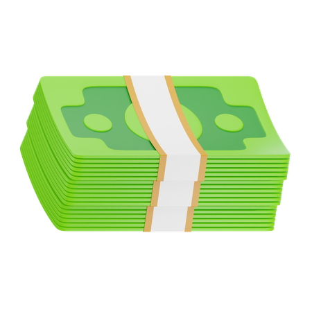 Money Bundle  3D Icon