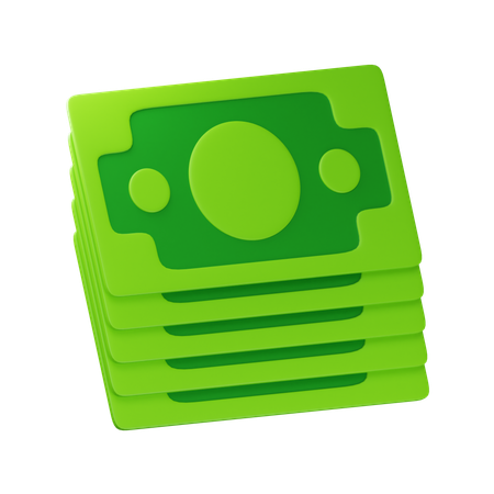 Money Bundle  3D Icon