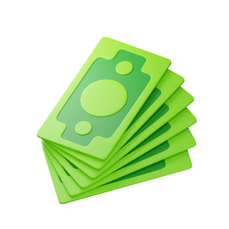 Money Bundle  3D Icon