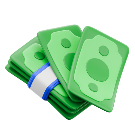 Money Bundle  3D Icon