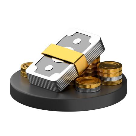 Money Bundle  3D Icon
