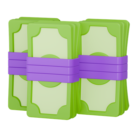 Money Bundle  3D Icon