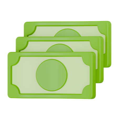 Money Bundle  3D Icon