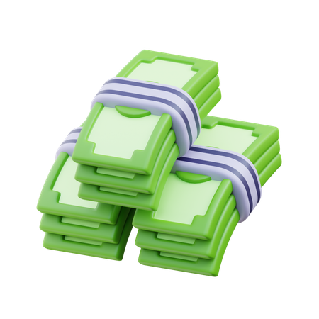 Money Bundle  3D Icon