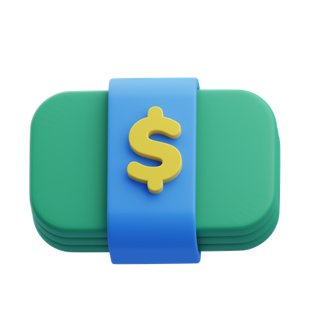 Money Bundle  3D Icon