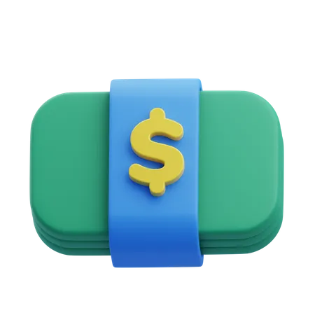 Money Bundle  3D Icon