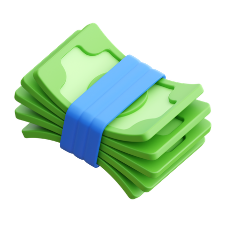 Money Bundle  3D Icon