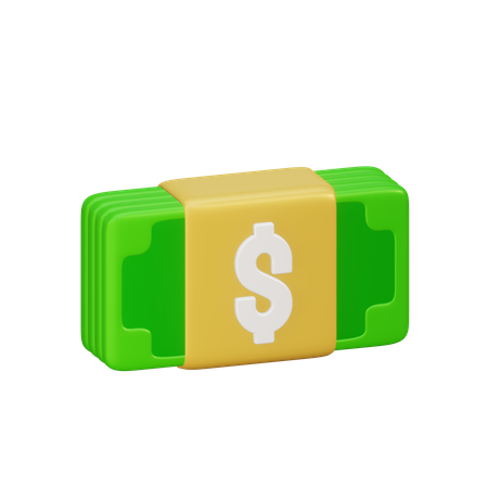 Money Bundle  3D Icon