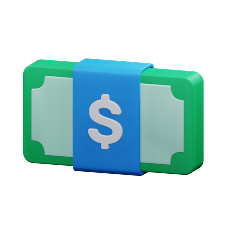 Money Bundle  3D Icon