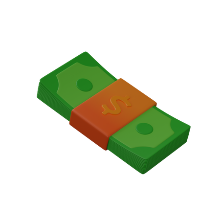 Money Bundle  3D Icon