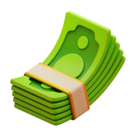 Money Bundle  3D Icon