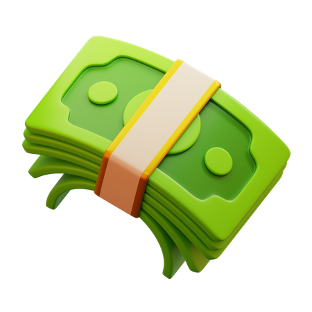 Money Bundle  3D Icon