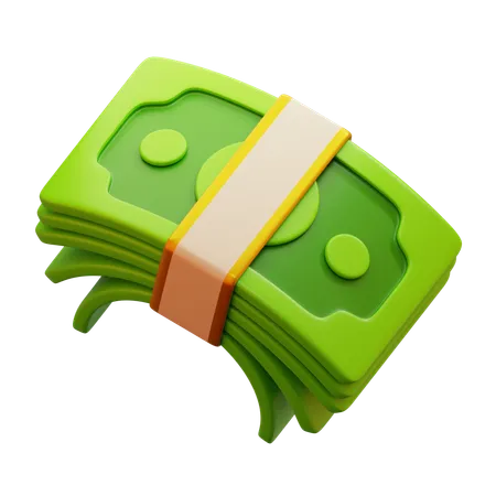 Money Bundle  3D Icon