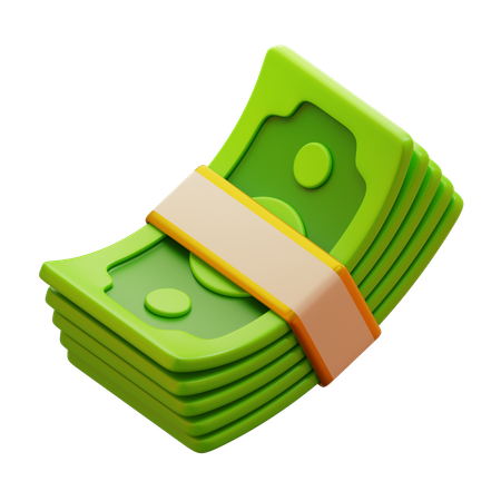 Money Bundle  3D Icon