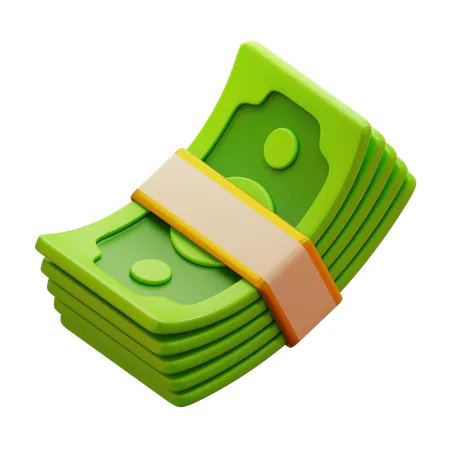 Money Bundle  3D Icon