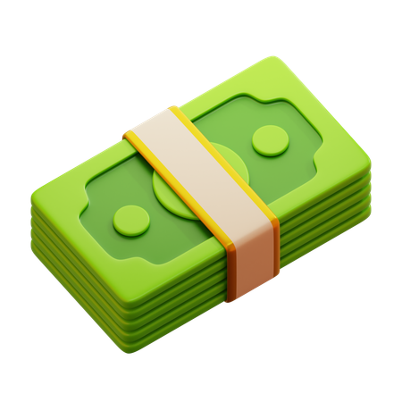 Money Bundle  3D Icon