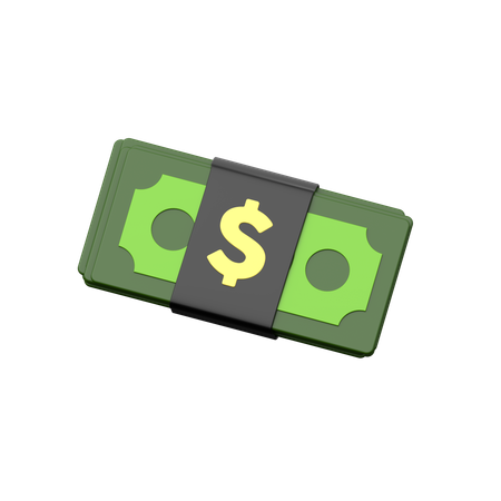 Money Bundle  3D Icon