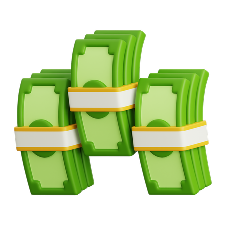 Money Bundle  3D Icon