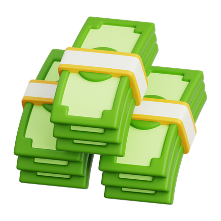 Money Bundle  3D Icon