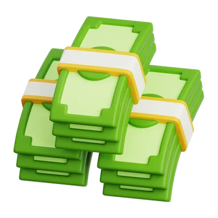 Money Bundle  3D Icon