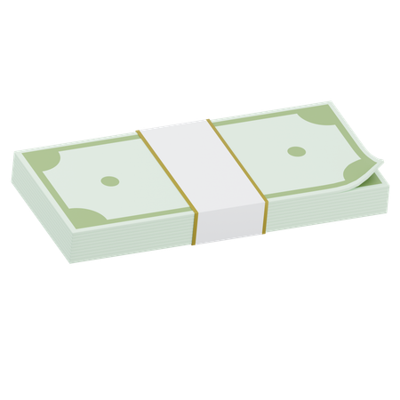 Money Bundle  3D Icon