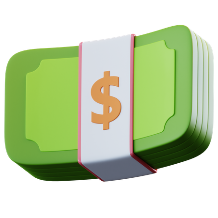 Money Bundle  3D Icon