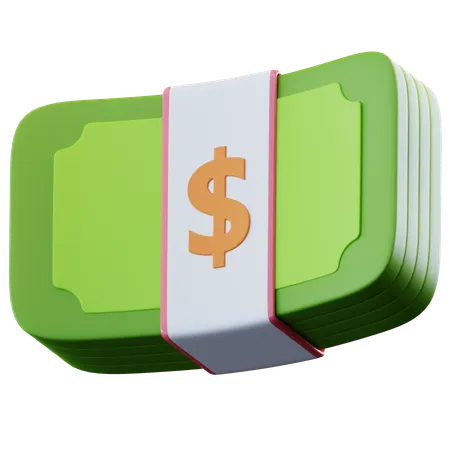 Money Bundle  3D Icon