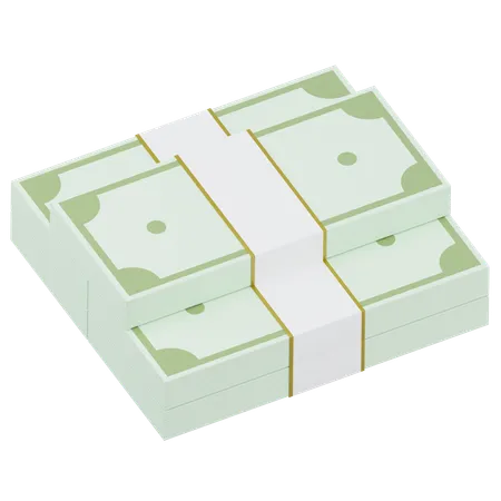 Money Bundle  3D Icon