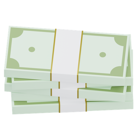 Money Bundle  3D Icon