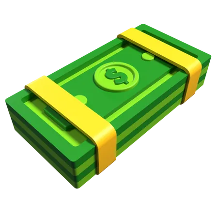 Money Bundle  3D Icon