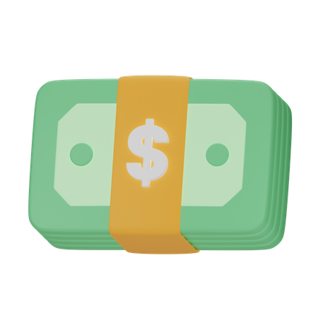 Money Bundle  3D Icon