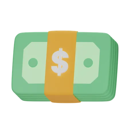 Money Bundle  3D Icon