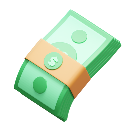 Money Bundle  3D Icon