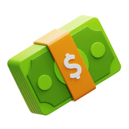 Money bundle  3D Icon