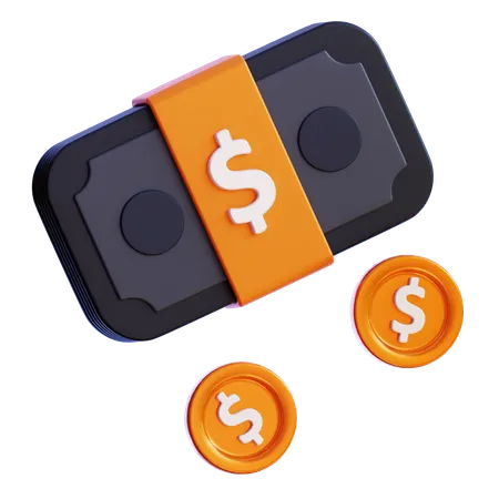 Money Bundle  3D Icon