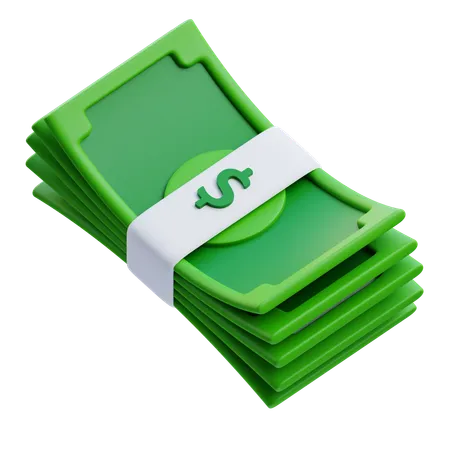 Money Bundle  3D Icon