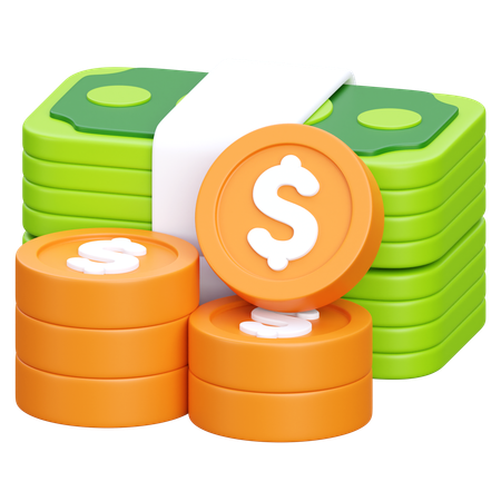 Money Bundle  3D Icon