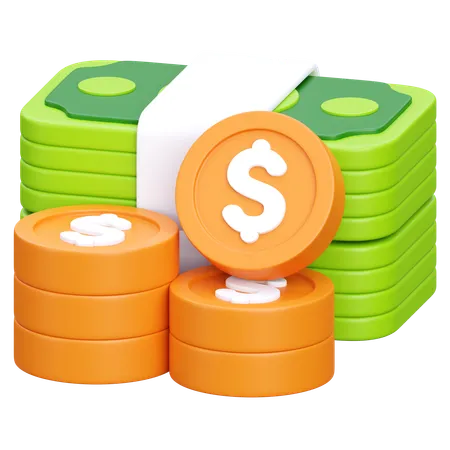 Money Bundle  3D Icon