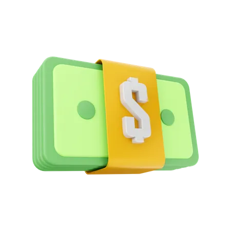 Money Bundle  3D Illustration