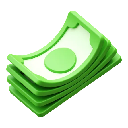 Money Bundle 3 D Render Icon 3D Icon