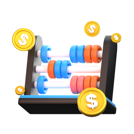 Money calculation  3D Icon