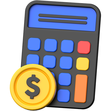 Money Calculation  3D Icon