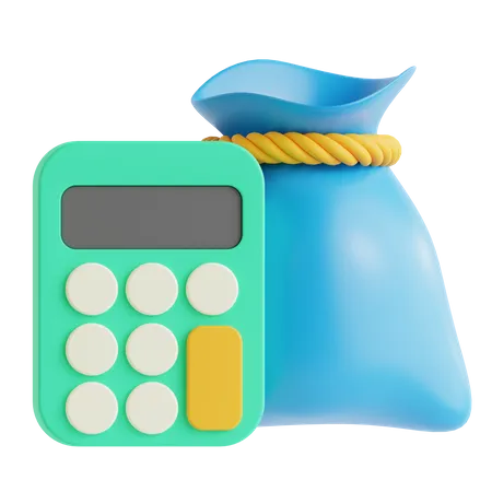 Money Calculation  3D Icon