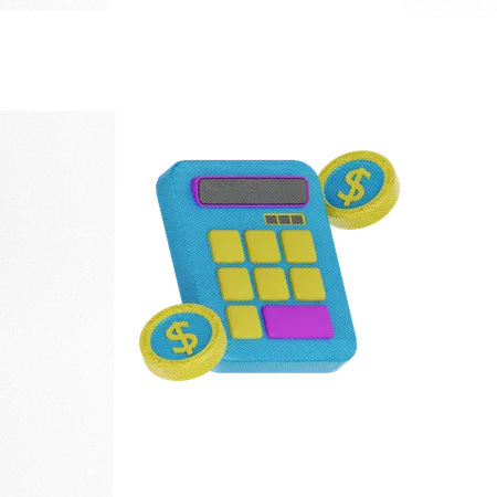 Money Calculation  3D Icon