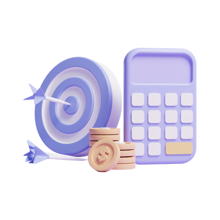 Money Calculation  3D Icon