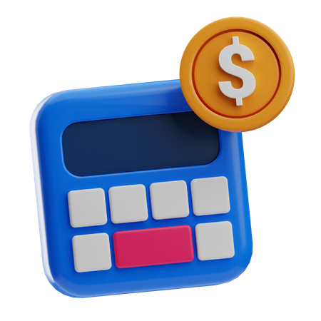 Money Calculation  3D Icon