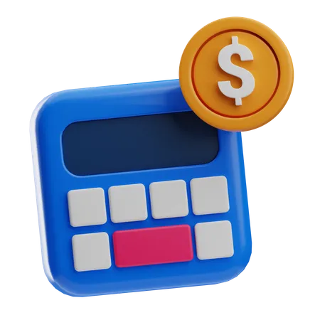 Money Calculation  3D Icon