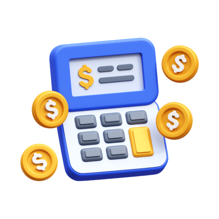 Money Calculation  3D Icon