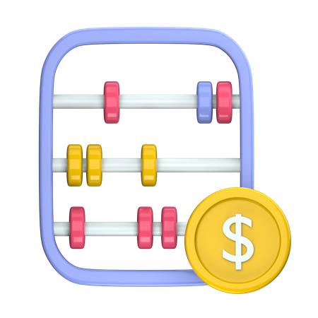 Money Calculation  3D Icon